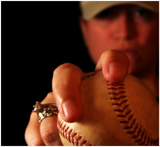 Soldier with Baseball